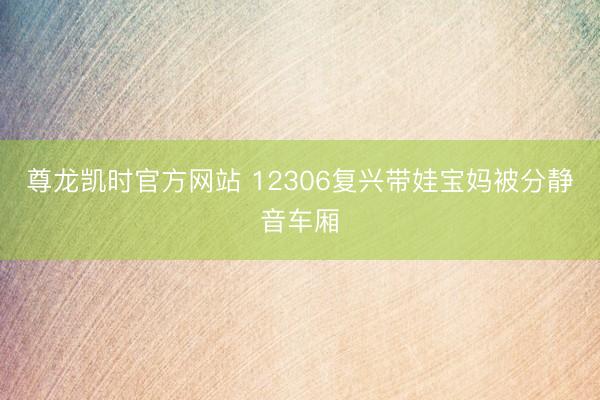 尊龙凯时官方网站 12306复兴带娃宝妈被分静音车厢