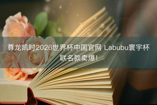 尊龙凯时2026世界杯中国官网 Labubu寰宇杯联名款卖爆！
